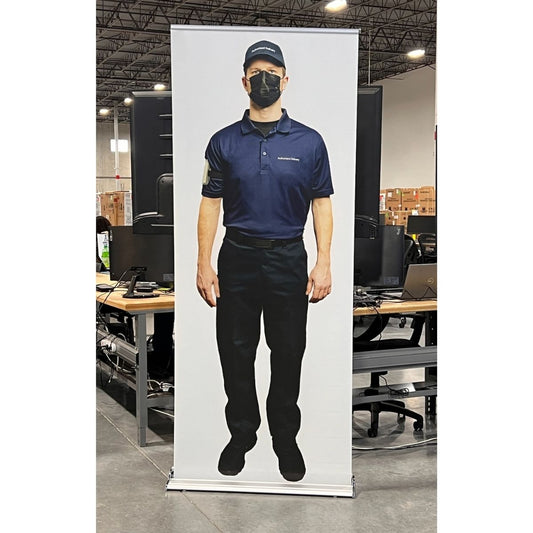 Retractable Uniform Banner Stand - Authorized Delivery