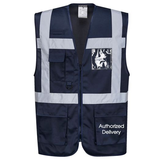 Authorized Delivery Safety Vest, Navy