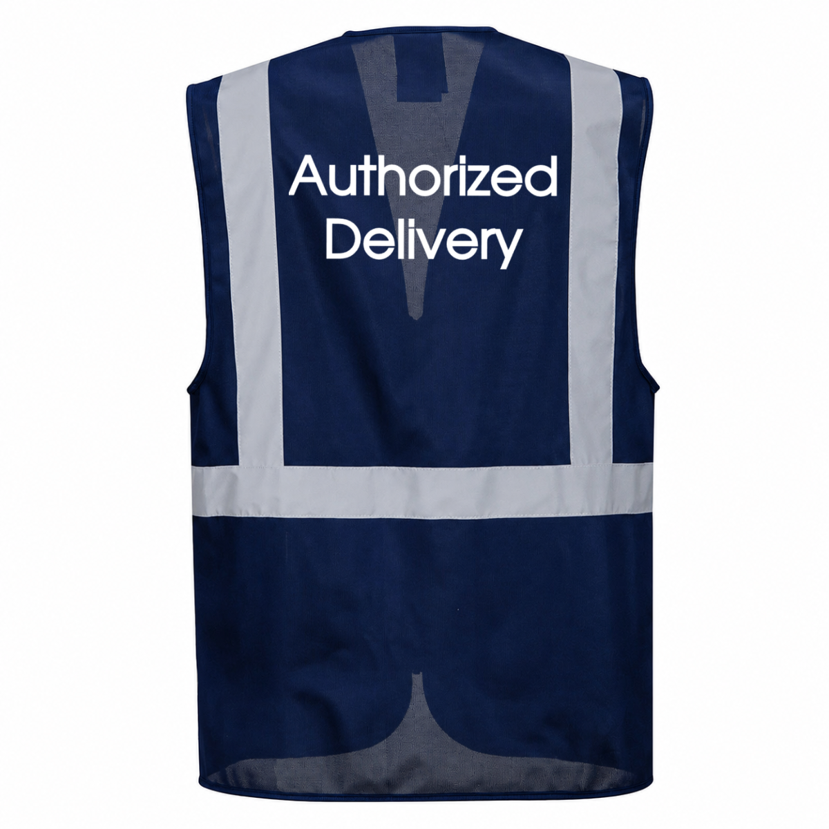 Authorized Delivery Safety Vest, Navy, view 2
