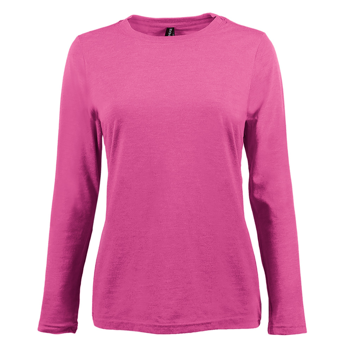 Ladies' Tri-Blend Long Sleeve Undershirt, White, view 2