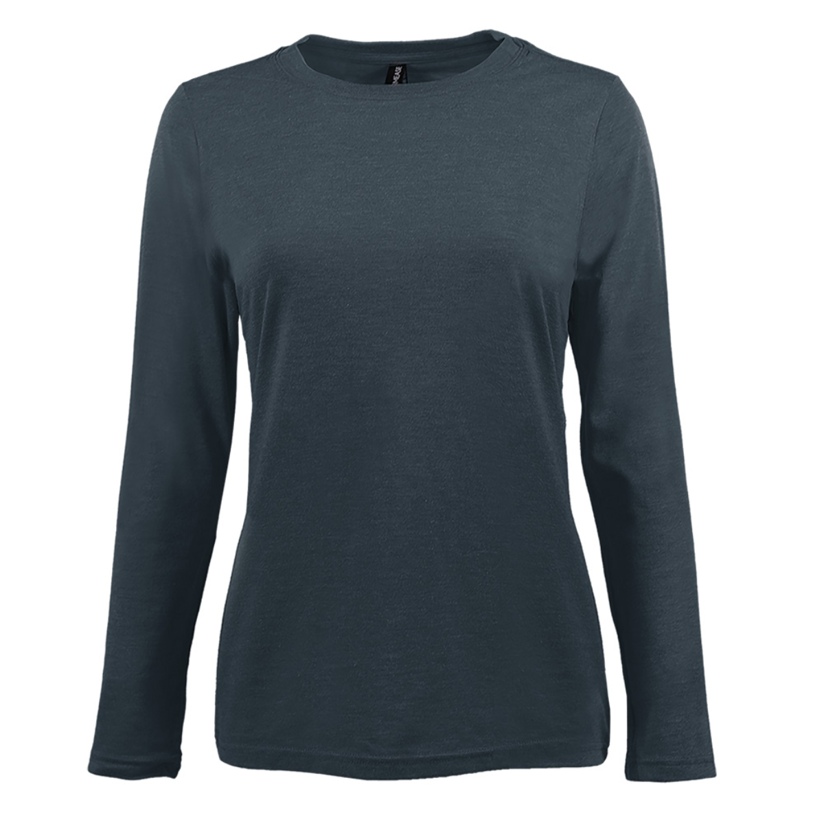 Ladies' Tri-Blend Long Sleeve Undershirt, White, view 4
